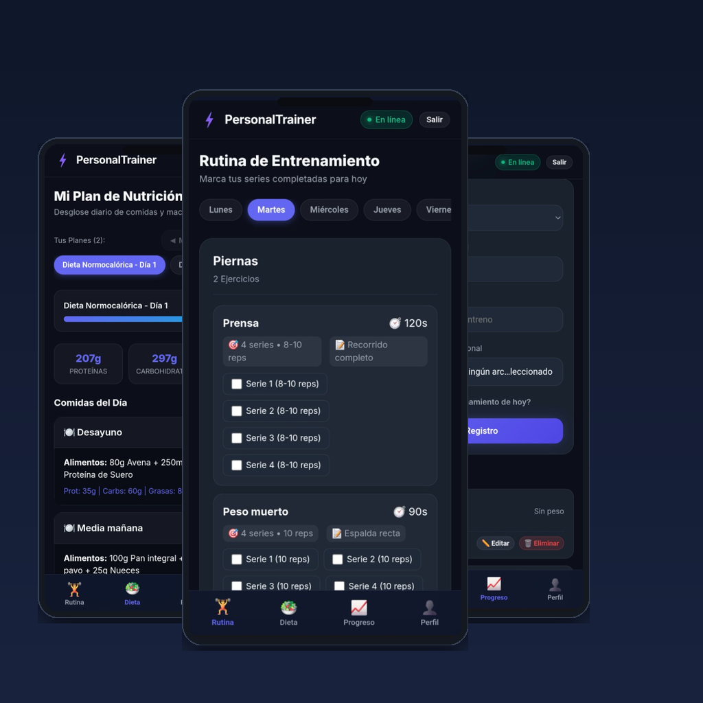 Personal Trainer PWA - App de Entrenamientos y Nutrición