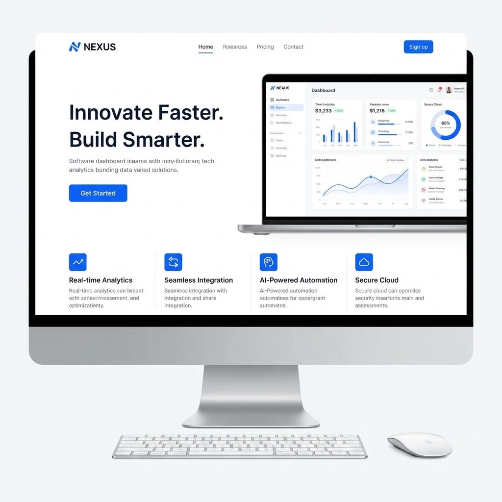 Nexus - Tech Startup Landing Page